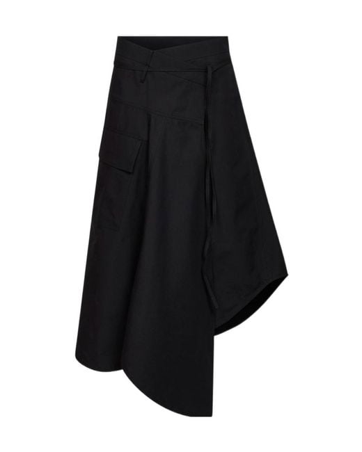Bottega Veneta Black Asymmetrical Skirt
