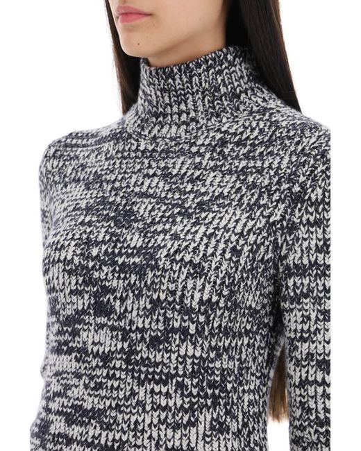 Tom Ford Gray Wool Blend Turtleneck Sweater