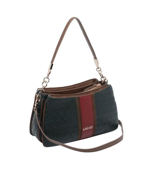 Liu Jo Black Forest Logo Shoulder Bag