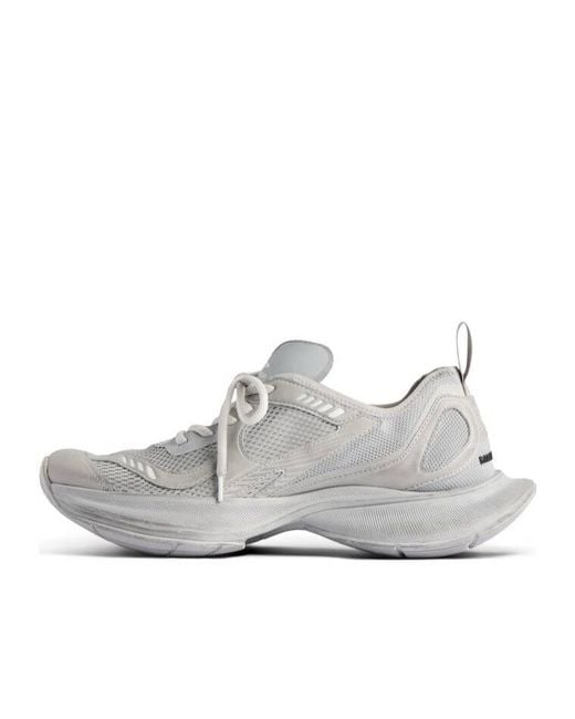 Balenciaga White Circuit Lace-Up Sneakers for men