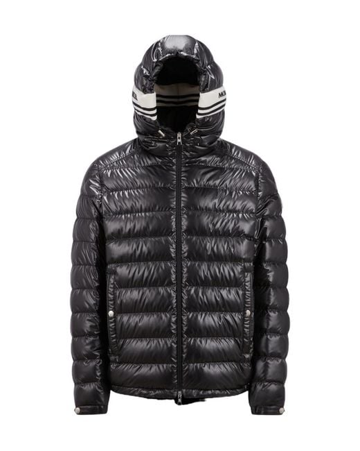 Moncler Black Zip-Up Padded Jacket for men
