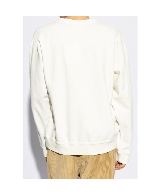 Isabel Marant White Mikoy Logo Printed Sweatshirt for men