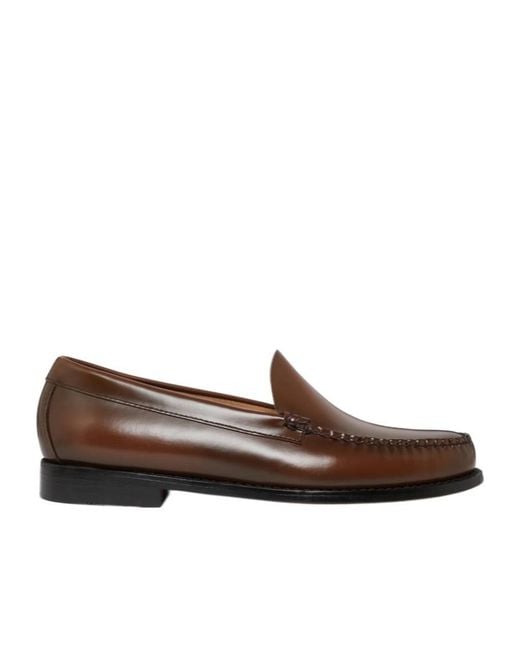 G.H.BASS Brown Weejuns Leather Loafers for men