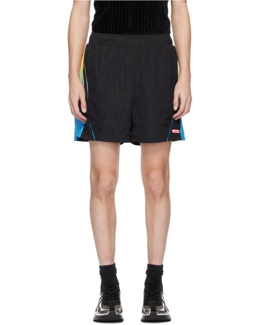 Casablanca Gray Football Windbreaker Shorts for men