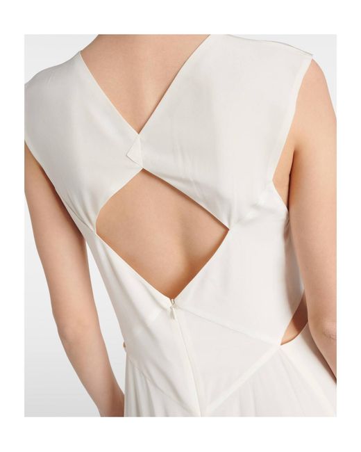 Joseph White Danube Midi Dress