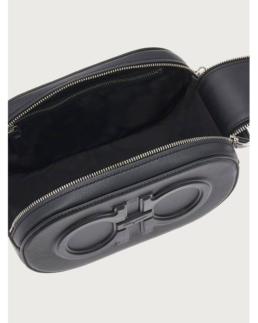 Ferragamo Black Logo Clutch for men