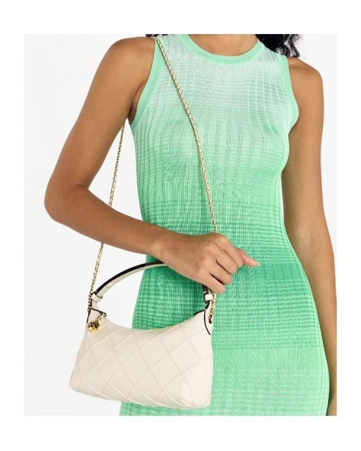 Tory Burch White Chain Tote Bag
