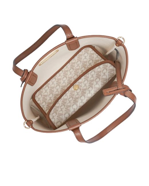 Michael Kors White Michael Eliza Logo Lettering Tote Bag