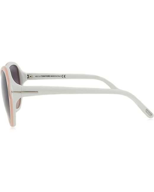 Tom Ford White Logo Sunglasses