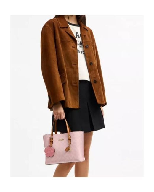 COACH Pink Mollie Tote Bag 25