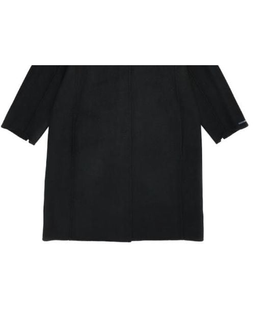 Max Mara Black Round-Necked Coat