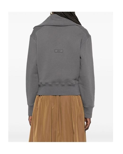 Autry Gray Roll-Neck Sweatshirt