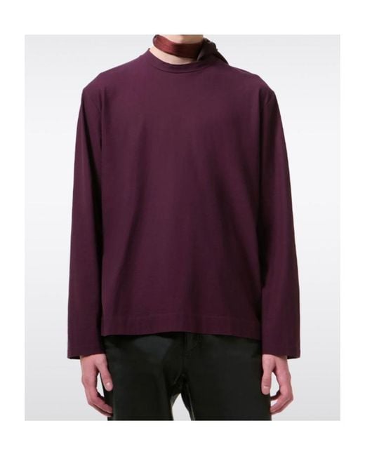 Our Legacy Purple Long-Sleeved T-Shirt for men