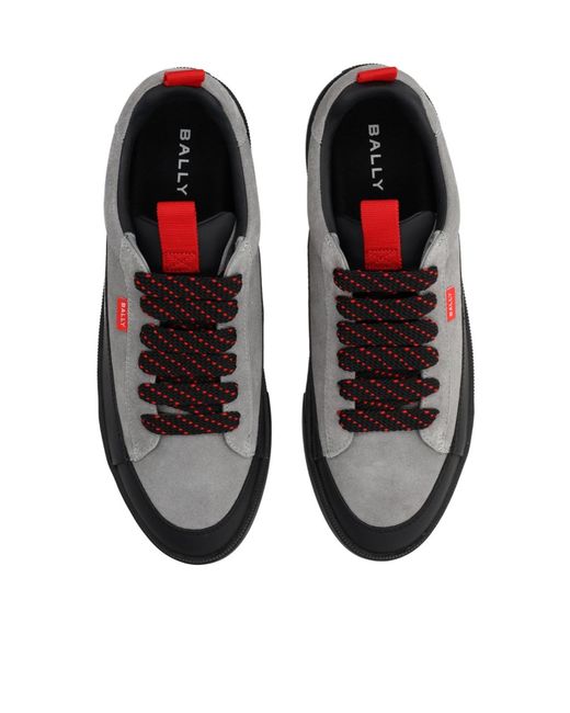 Bally Black Rossy Lace-Up Sneakers for men