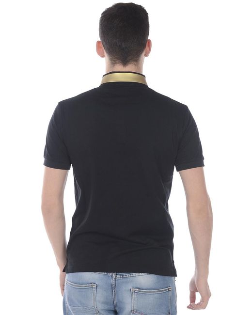 Emporio Armani Black Logo Slim Polo Shirt for men