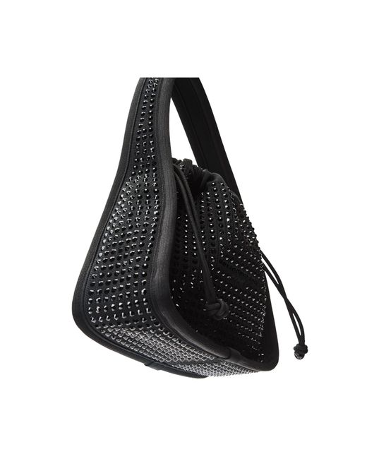 Alexander Wang Black Ryan Drawstring Small Shoulder Bag