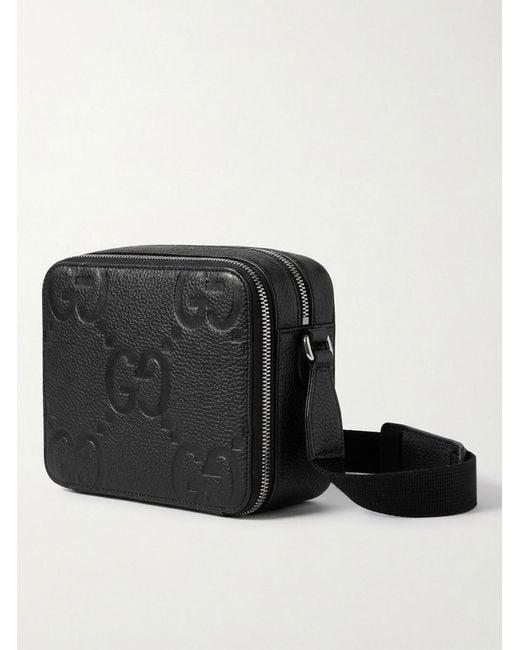 Gucci Black Jumbo Gg Super Mini Bag for men