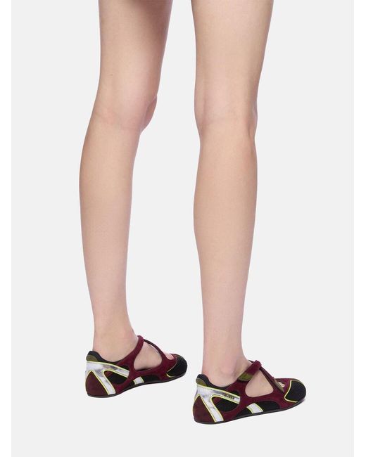 The Attico Brown 'Floor 01' Ballerina Flat And