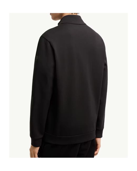 Moncler Blue Logo Detailed Zip-Up Sweatshirt for men