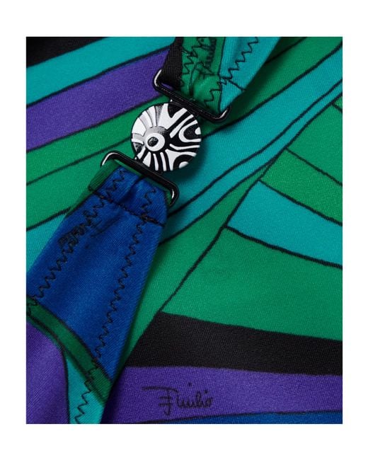 Emilio Pucci Blue Printed Bikini Briefs