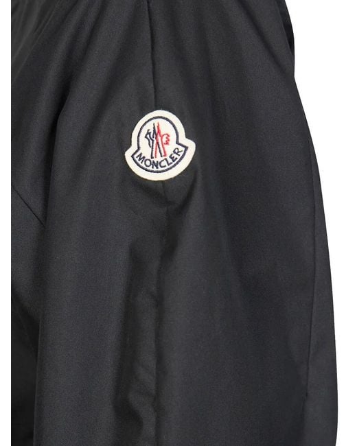 Moncler Black Logo Patch Zipped Dress