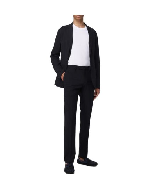 ARMANI EXCHANGE Blue Single-Breasted Jacket for men