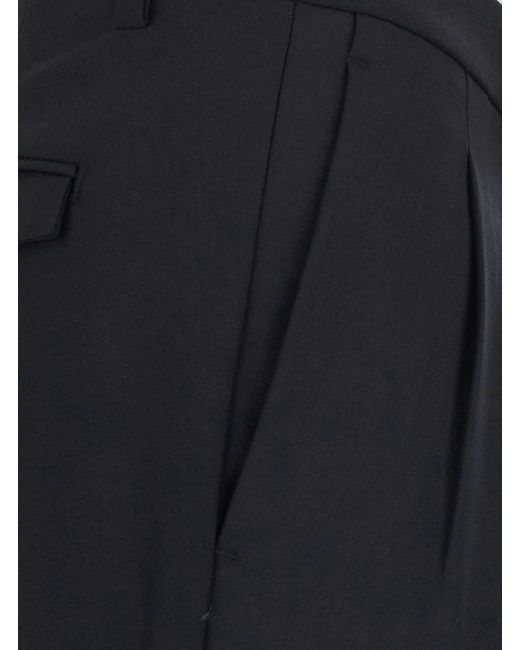 Michael Coal Black Pleated Regular-Fit Pants for men