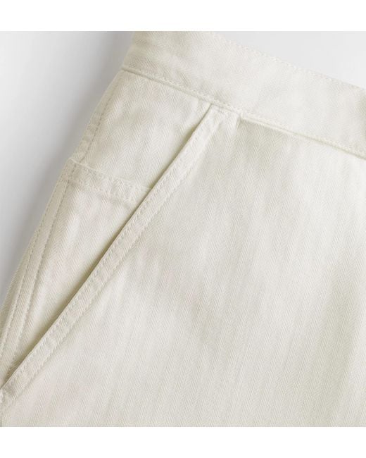 Dior White Carpenter Jeans for men