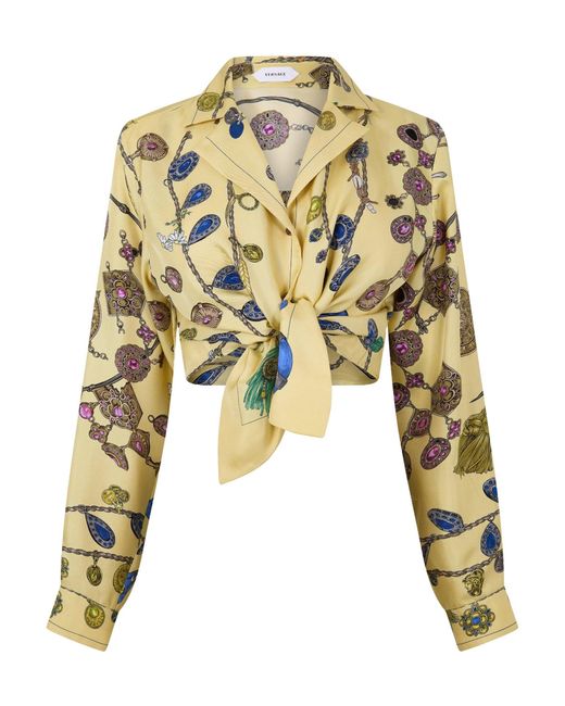 Versace Metallic Casual Printed Shirt