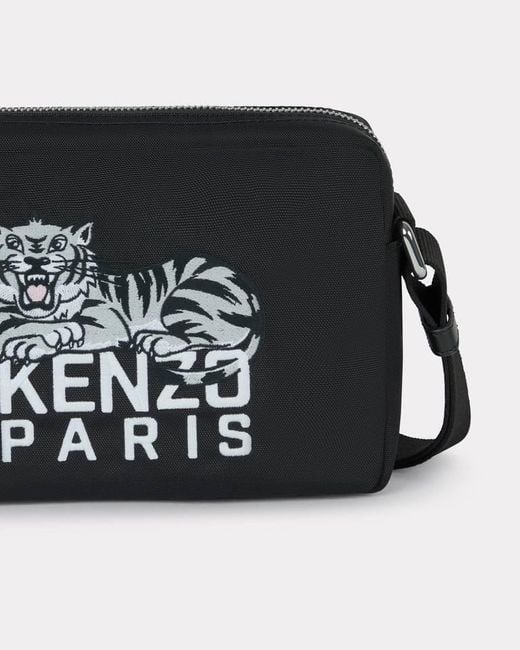 KENZO Happy Tiger Crossbody Bag in Black for Men | Lyst