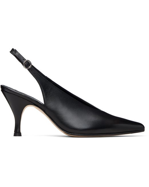 Aeyde Blue Carla Slingback Pumps