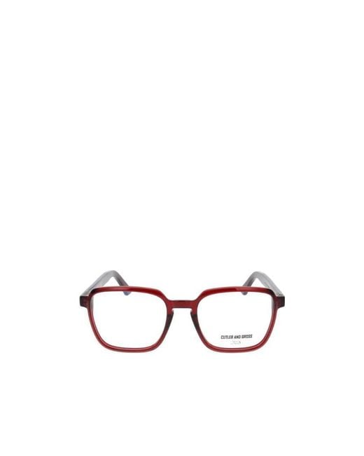Cutler & Gross White Cutler And Gross 1361 Square Frame Glasses