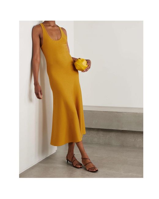 Gabriela Hearst Yellow Sleeveless Dress