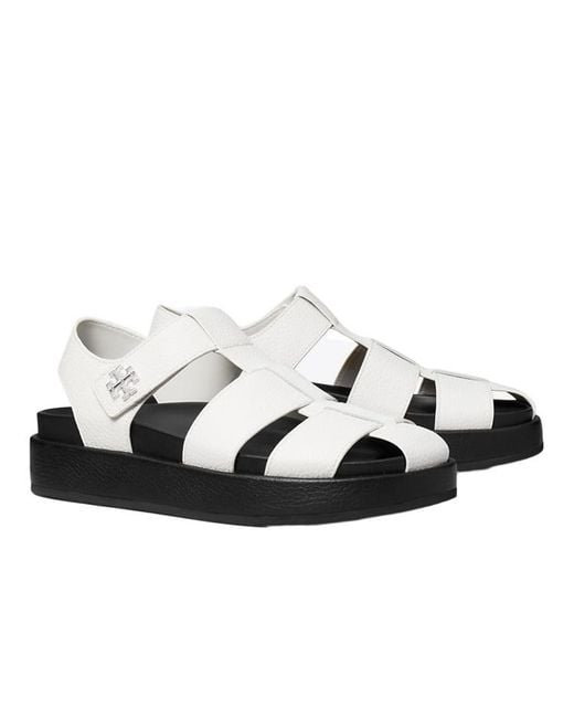 Tory Burch Black Kira Sport Fisherman Sandals
