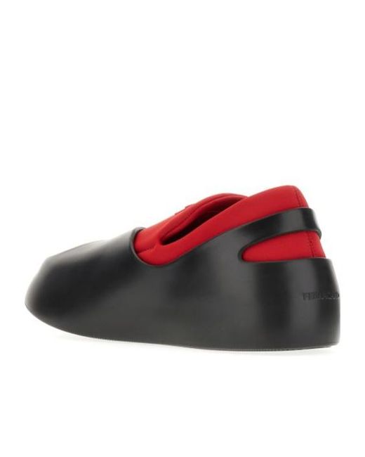 Ferragamo Red Ferragamo Round-Toe Slip-On Loafers for men