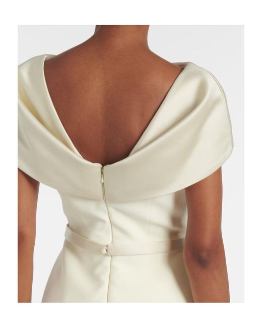Safiyaa White Rella Midi Dress