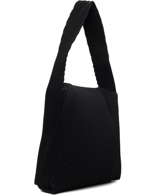 Homme Plissé Issey Miyake Black Homme Plissé Issey Miyake Rounded Square Shoulder Bag for men