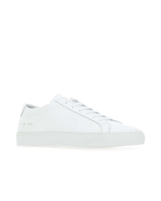 Common Projects White Original Achilles Low-Top Sneakers