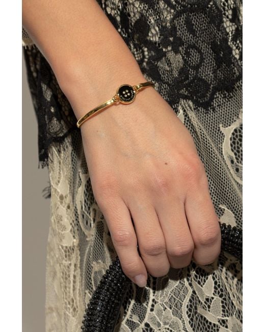 Marc Jacobs Metallic The Button Hinge Bracelet