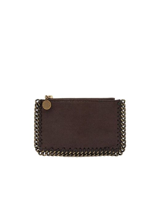 Stella McCartney Brown Falabella Zip Card Holder