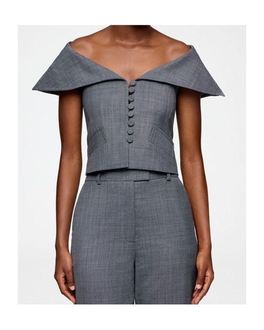 Ganni Gray Vest
