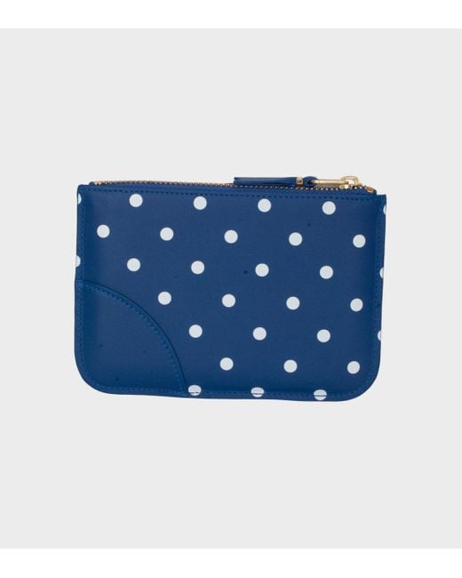 Comme des Garçons Blue Logo Wallet