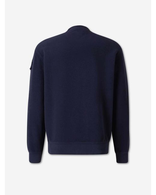 C P Company Blue Lens-Detail Sweatshirt for men