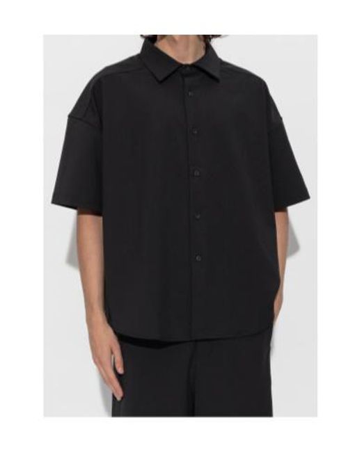Entire studios Black Buttoned Short-Sleeve Shirt for men