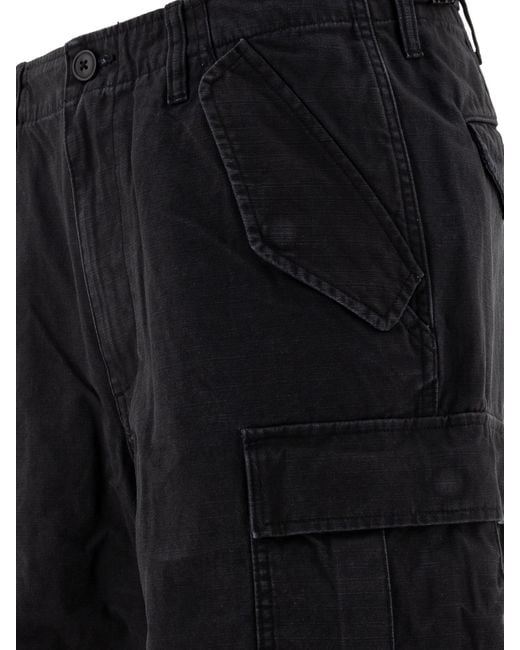 Stussy Black Work Casual Pants for men