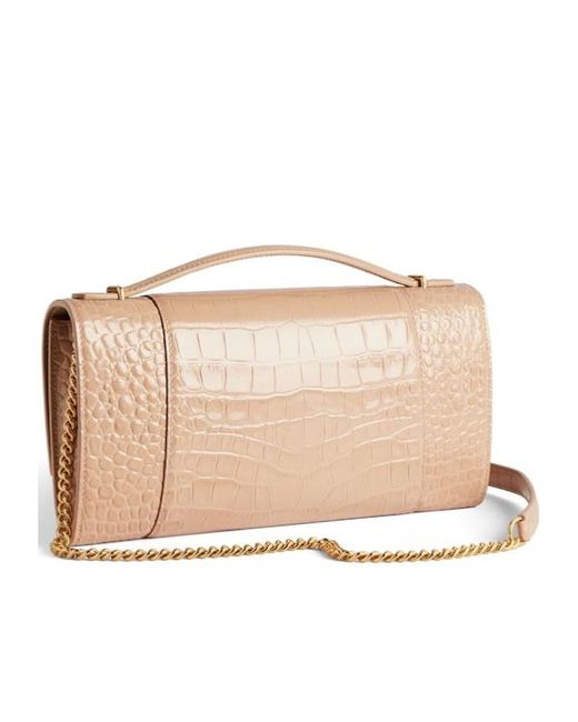 Balenciaga Natural Hourglass Pochette With Chain