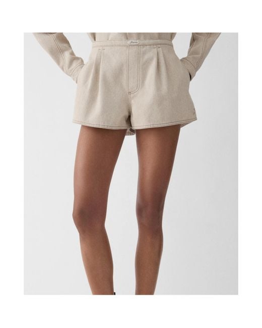 Jacquemus Natural Pleated Shorts