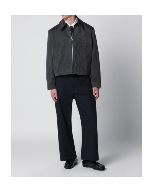 Séfr Blue Zipper Jacket for men
