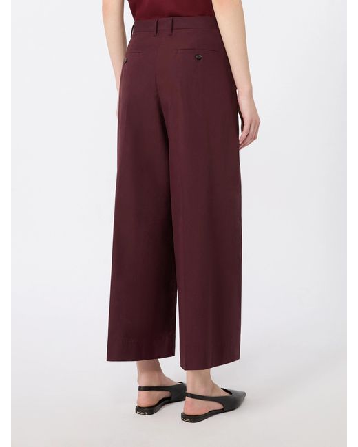 Max Mara Purple 'S Smmepoca Cropped Trousers