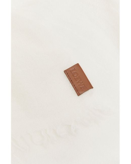 Loewe White Scarf
